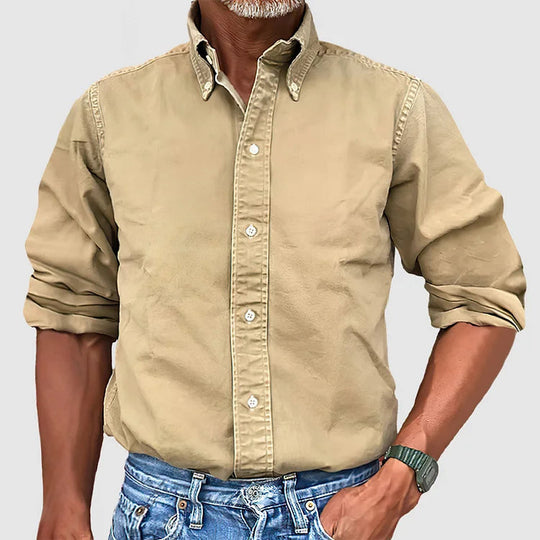 Bastian - Klassiek Oxford Casual Overhemd Heren