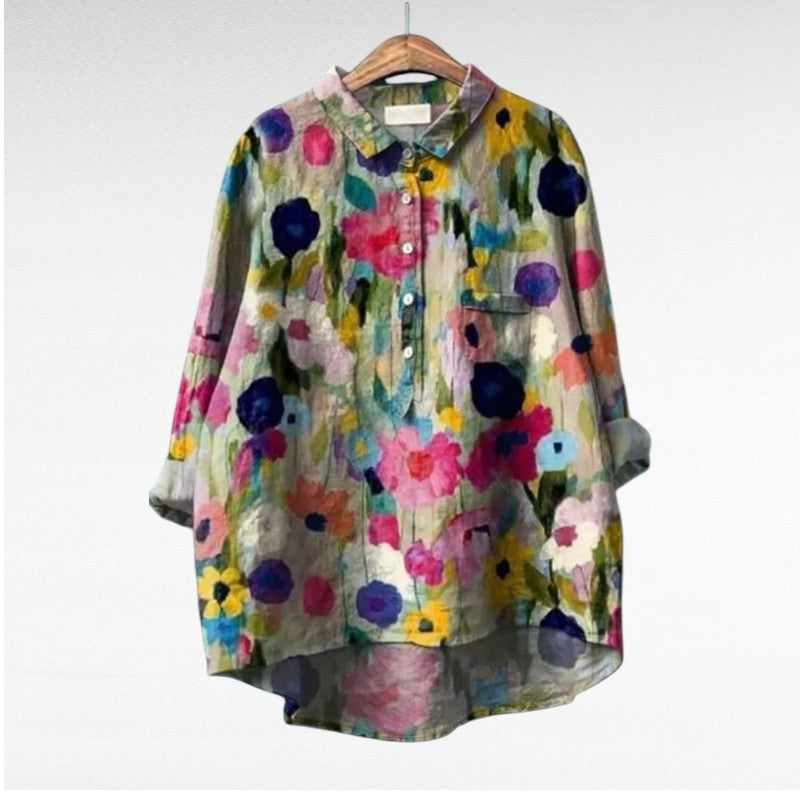 Lotte - Stijlvolle Bloemen Blouse