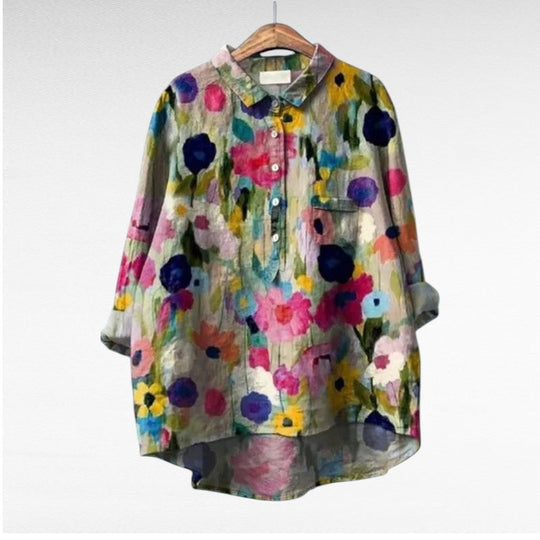 Lotte - Stijlvolle Bloemen Blouse