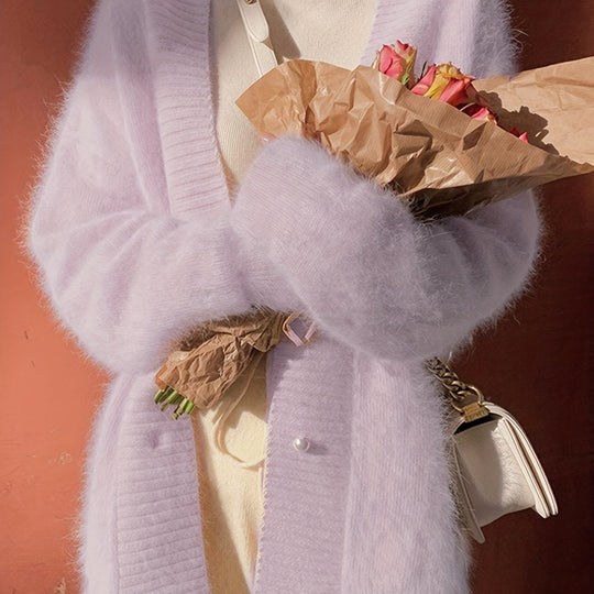 Linda - Elegant Oversized Mohair Vest