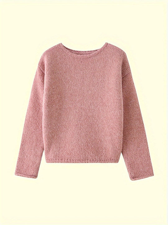Alison - Elegante Oversized Ronde Hals Trui