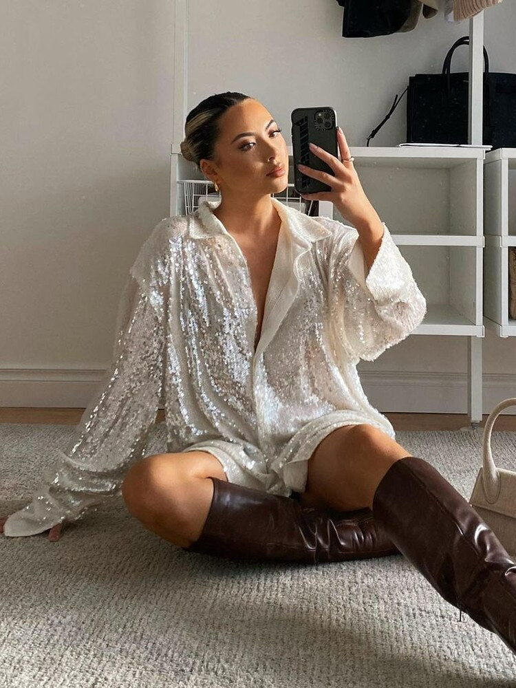 Lisa - Luxe Glitter Blouse