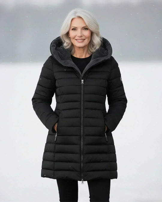 Fiona - Elegante Fleece Gewatteerde Jas