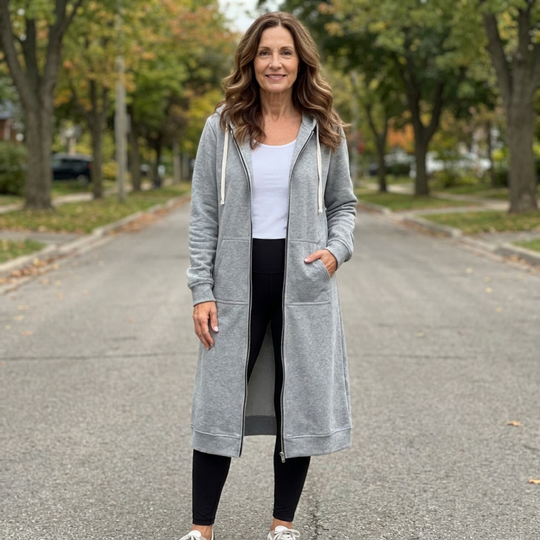 Rebecca - Stijlvol Lang Rits Vest