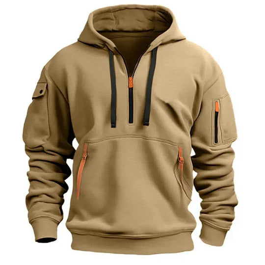 Anthony | Stijlvolle Half Zip Utility Hoodie