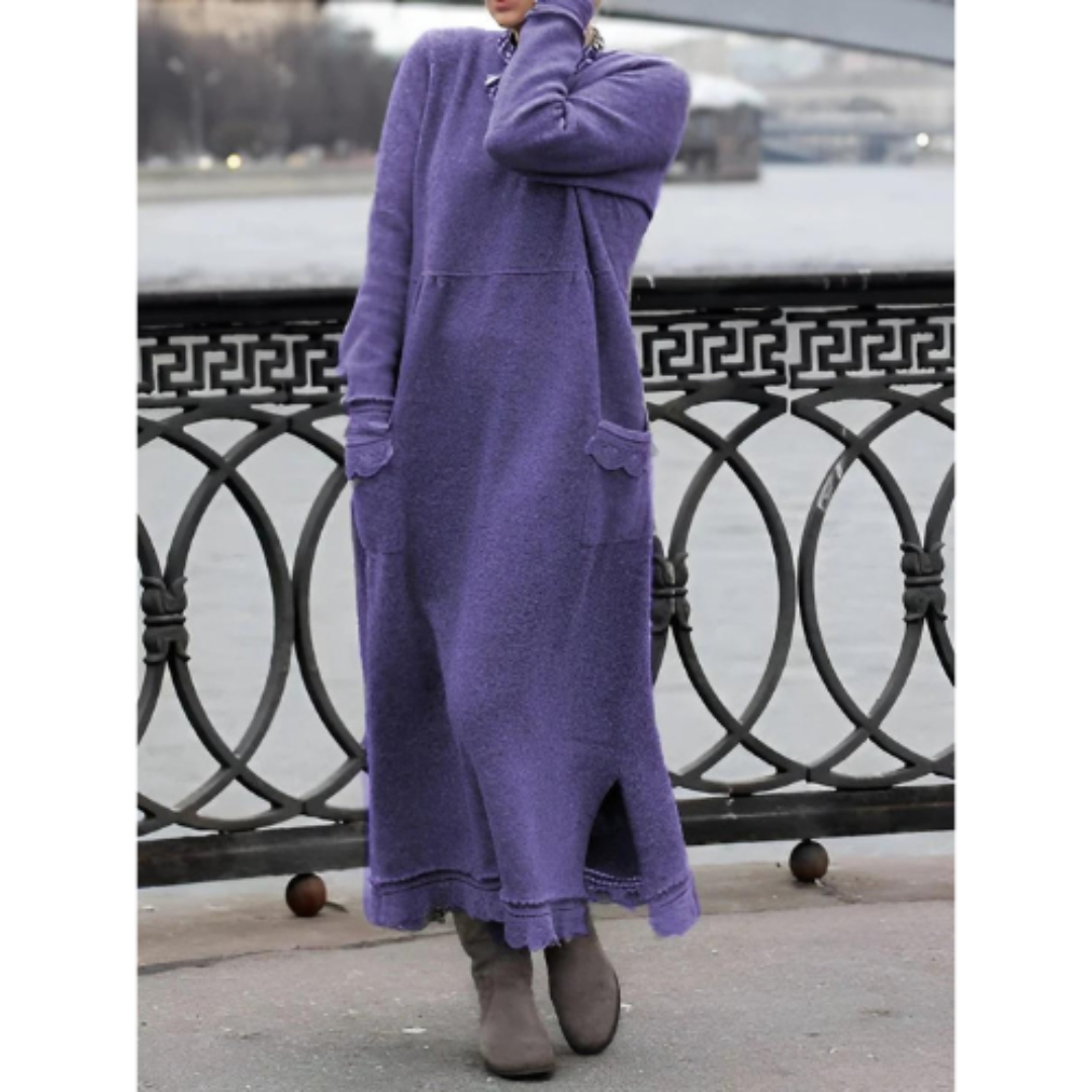 Variant image for Merel - Comfortabele Lange Jurk - Stijlvol en Warm - Dames-29