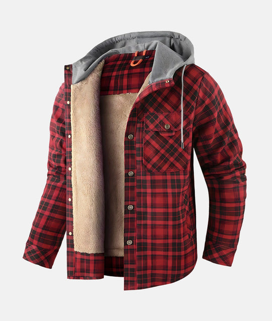 David | Casual Warme Geruite Teddy Jas