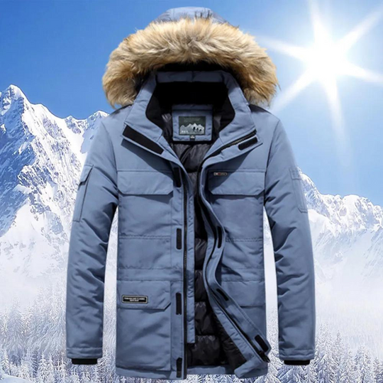 Nolan - Parka heren met bontkraag