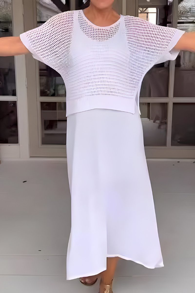 Chantal - Gebreide Set met Maxi Rok