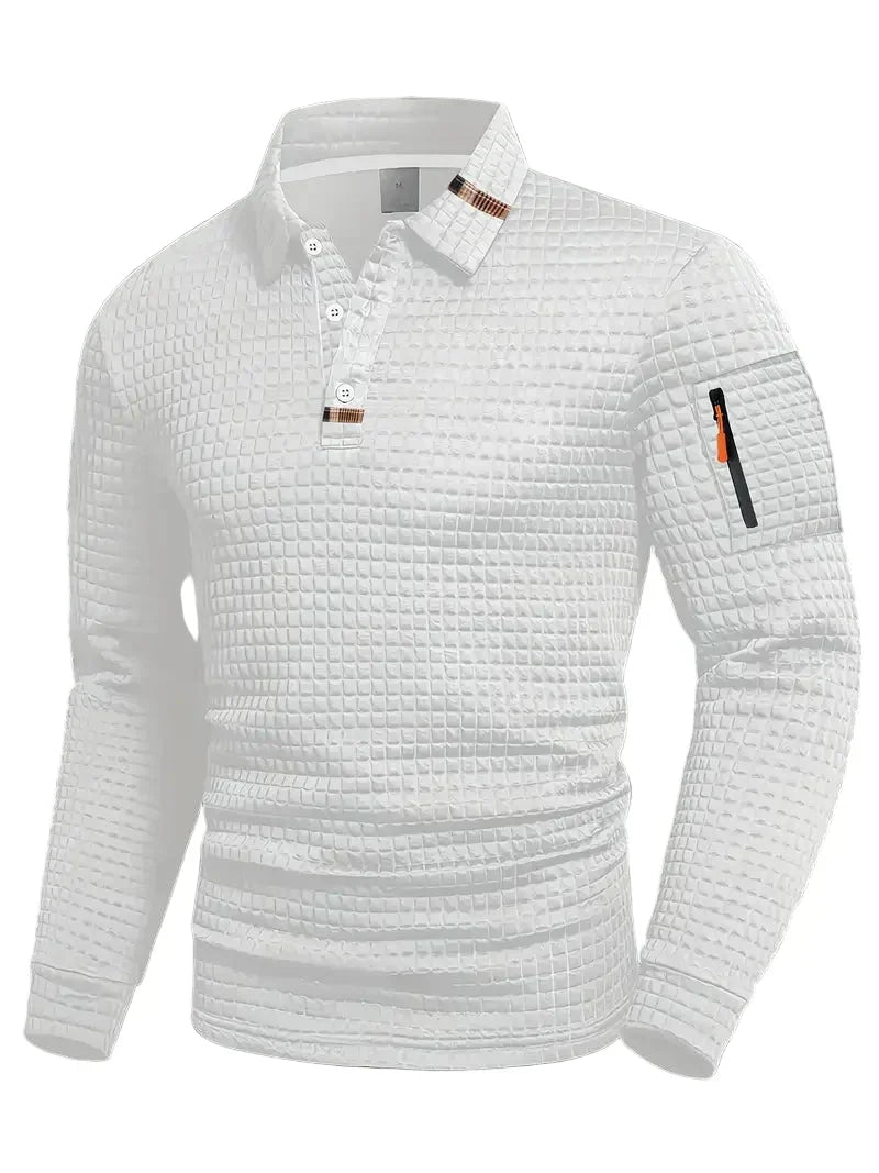 Lorenzo | Klassieke Gebreide Wafel Poloshirt