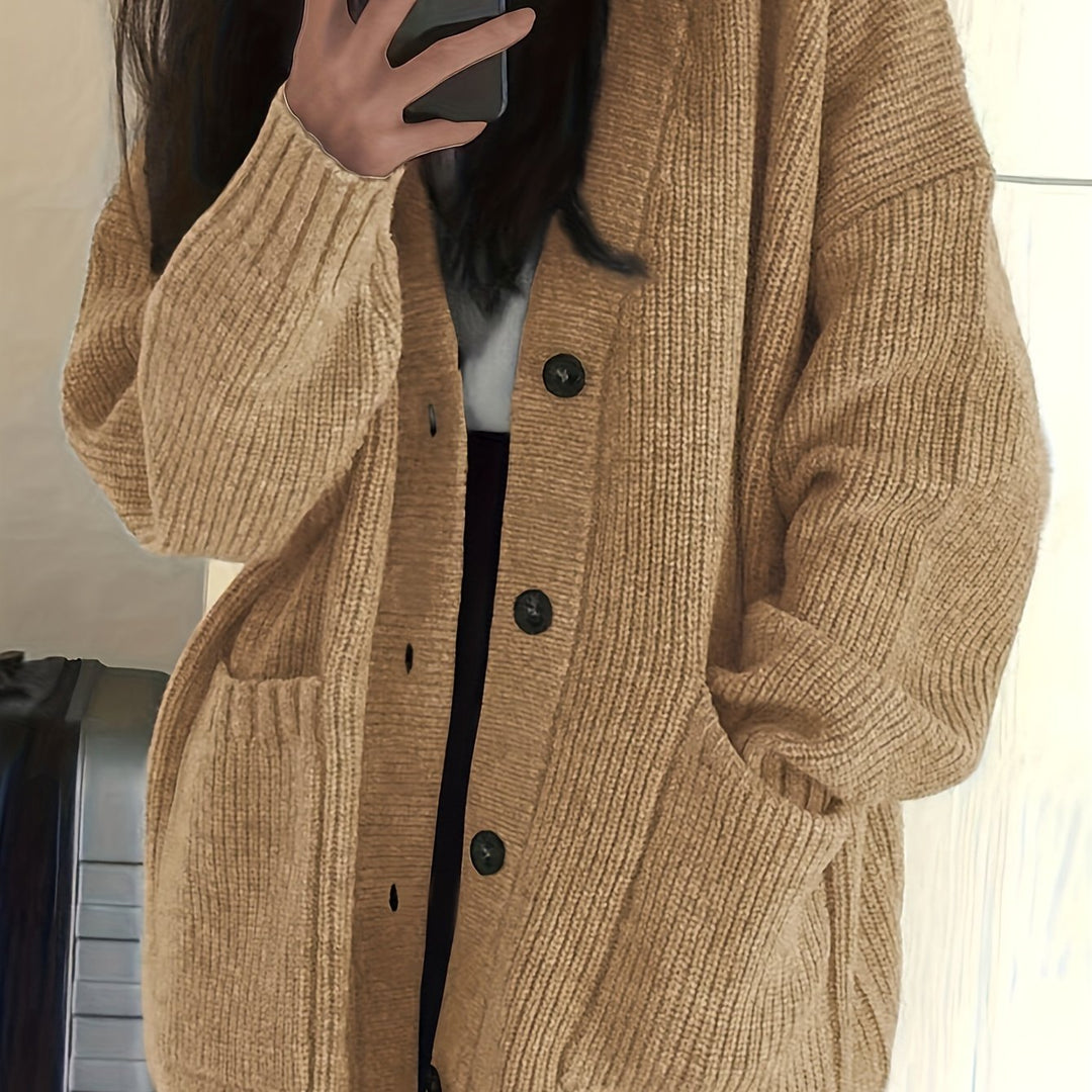 Petra - Elegant Oversized Grofgebreid Vest