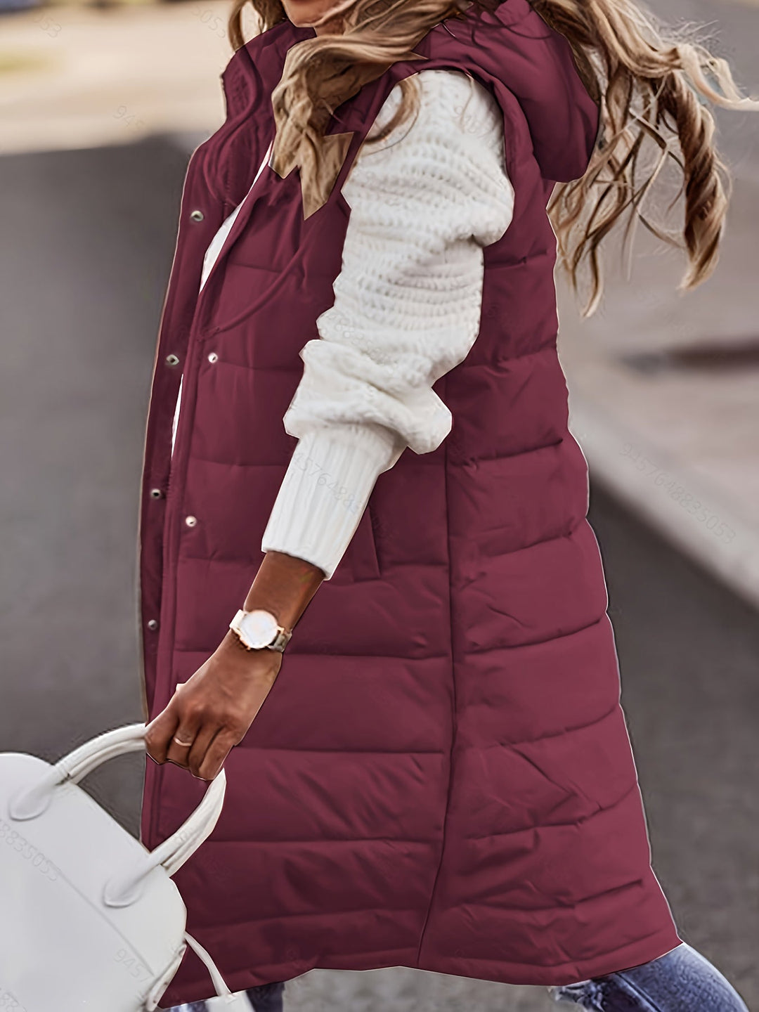 Kate - Stijlvol Lang Gewatteerd Gilet
