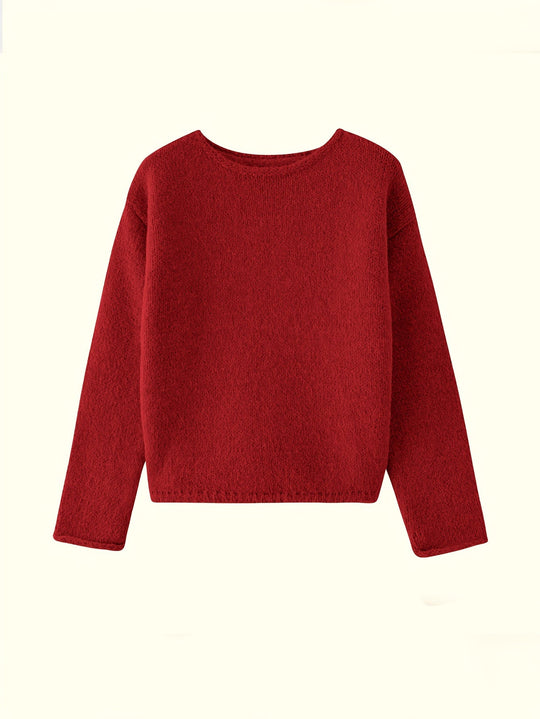 Alison - Elegante Oversized Ronde Hals Trui