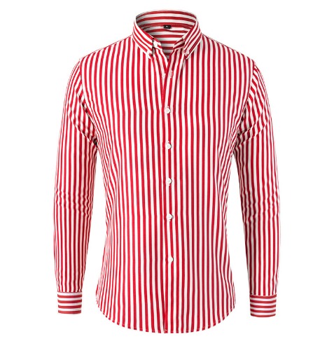 Bruno - Gestreept Overhemd Slim Fit Business Heren