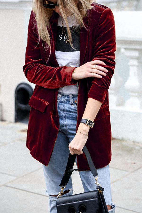 Claire - Blazer dames velours