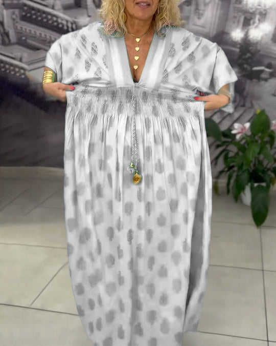 Yvonne - Luchtige Kaftan Maxi Jurk