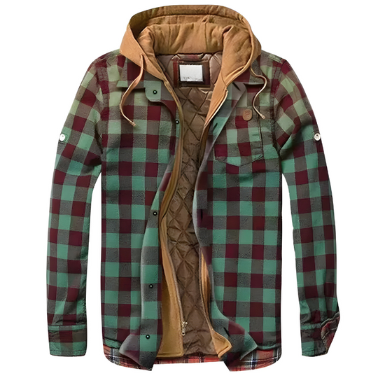 Mason - Stijlvolle Patchwork Flanellen Jas