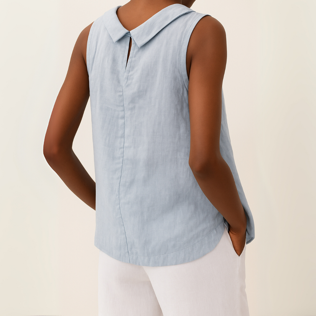 Tanktop Dames Met Opstaande Kraag - Olivia