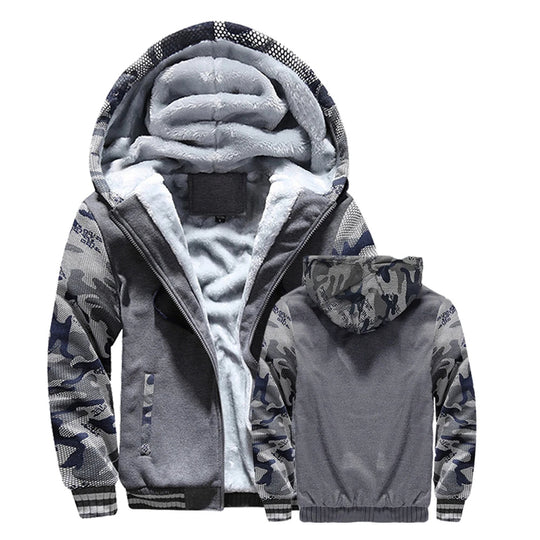 Hugo - Heren jas fleece capuchon