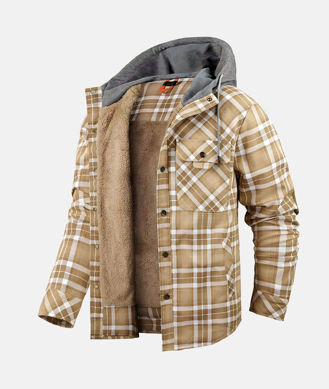 David | Casual Warme Geruite Teddy Jas