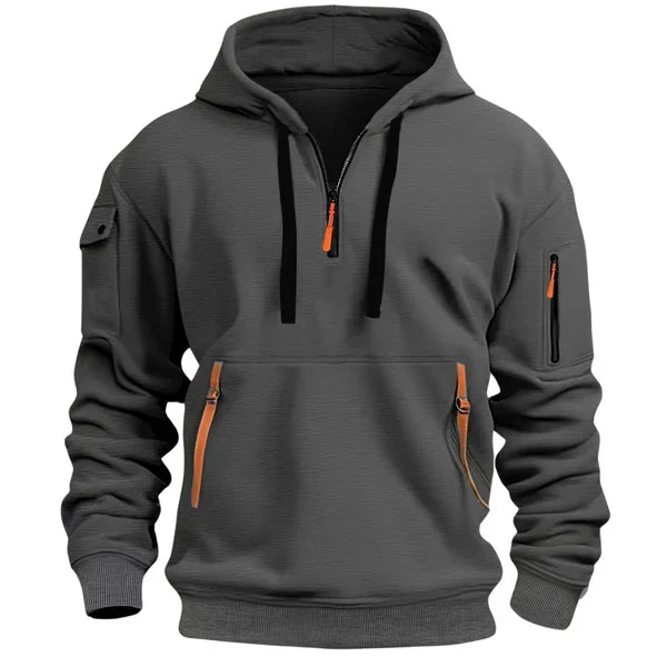 Anthony | Stijlvolle Half Zip Utility Hoodie