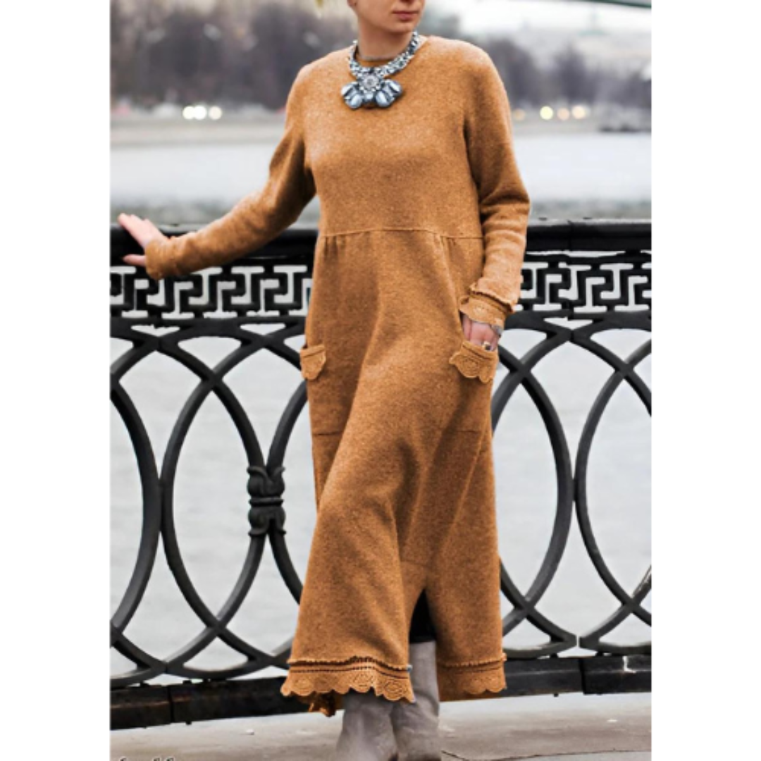 Variant image for Merel - Comfortabele Lange Jurk - Stijlvol en Warm - Dames-43