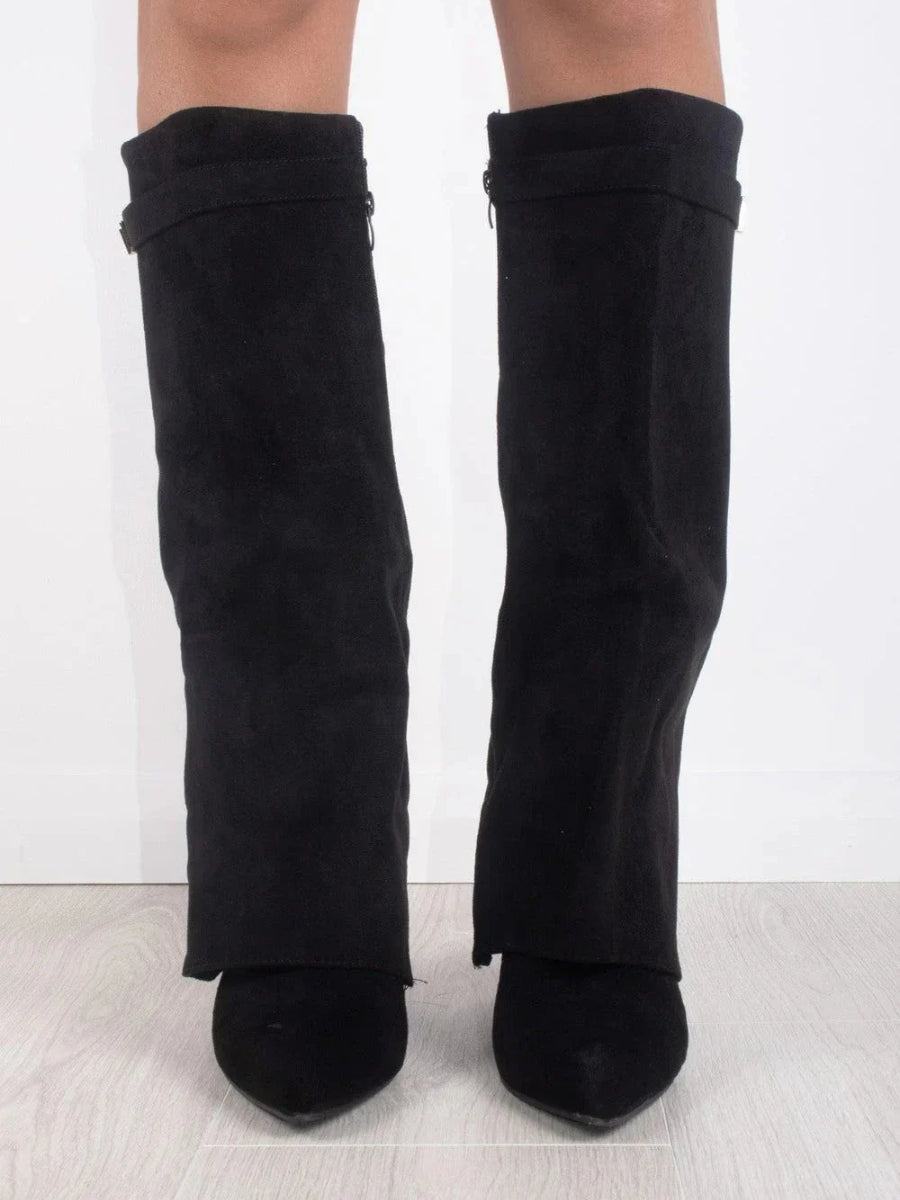 Rachel | Elegante Overknee Suède Laarzen