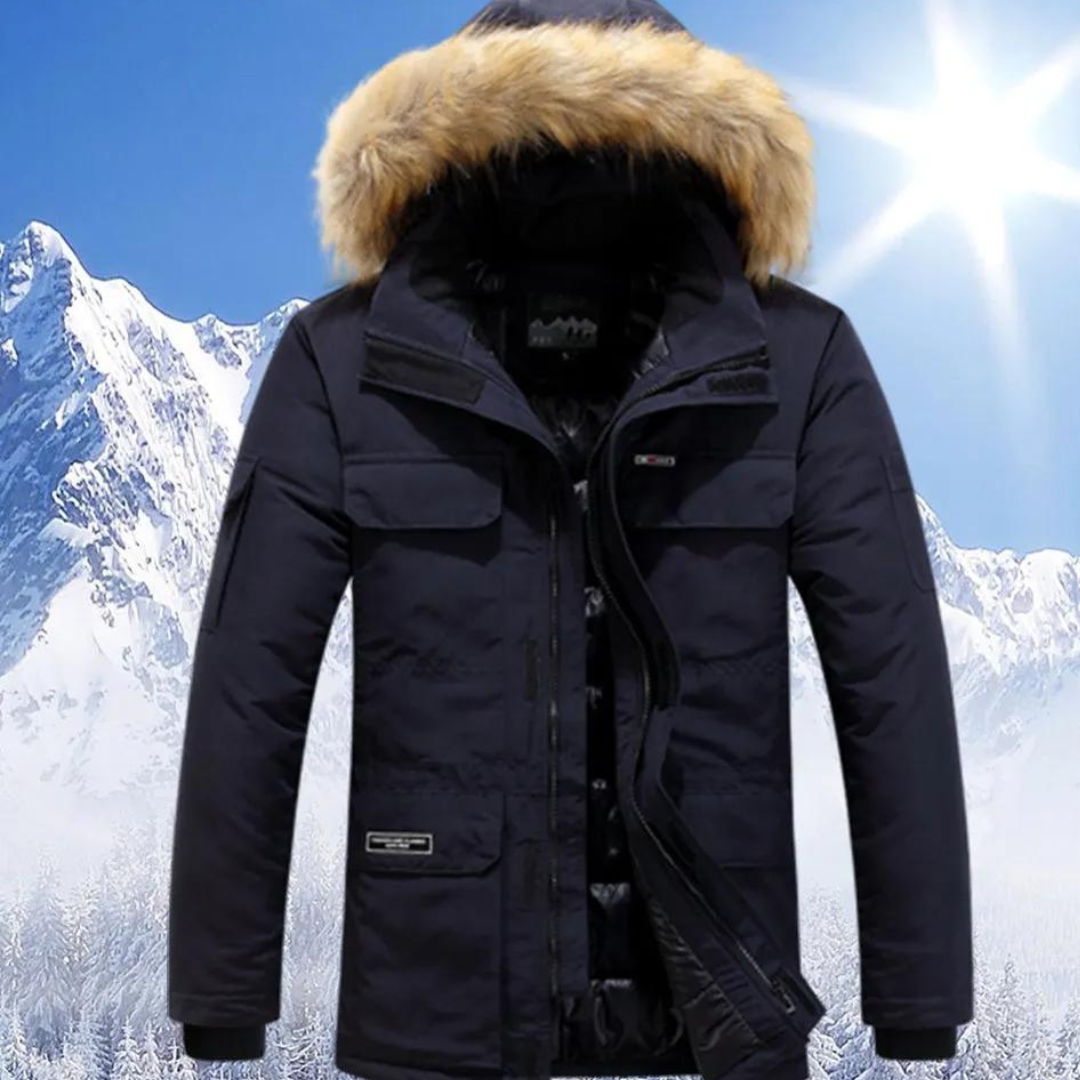 Nolan - Parka heren met bontkraag