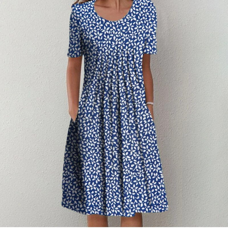 Zara - Vrolijke Zomerjurk Bloemenprint V-hals Dames
