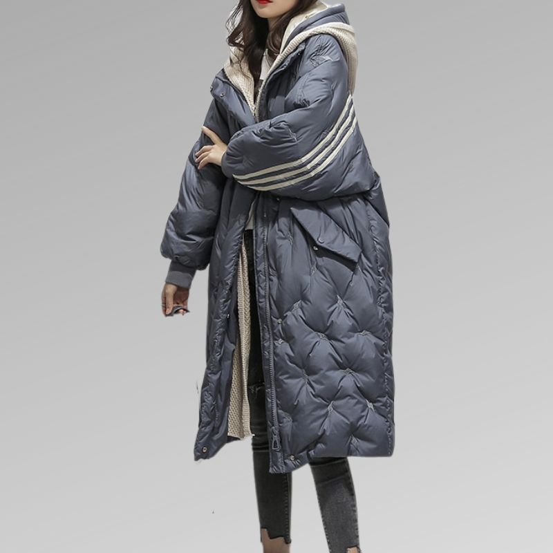 Jolanda - Stijlvolle Oversized Gewatteerde Winterjas