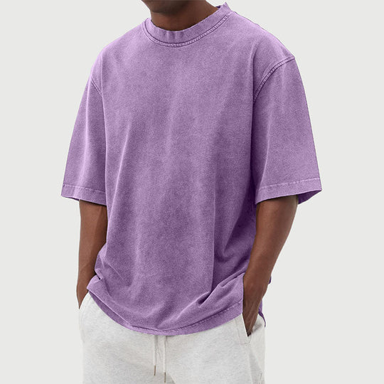 Milo - Oversized Vintage Washed T-Shirt Heren