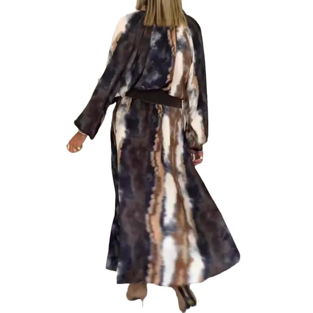 Astrid - Chique Maxi Jurk met Batikprint Dames