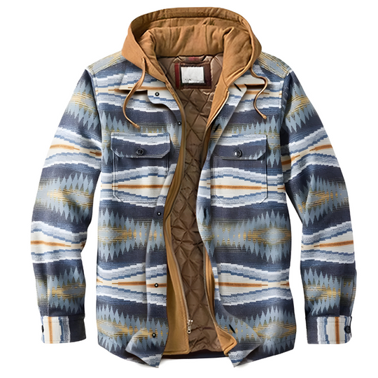 Mason - Stijlvolle Patchwork Flanellen Jas