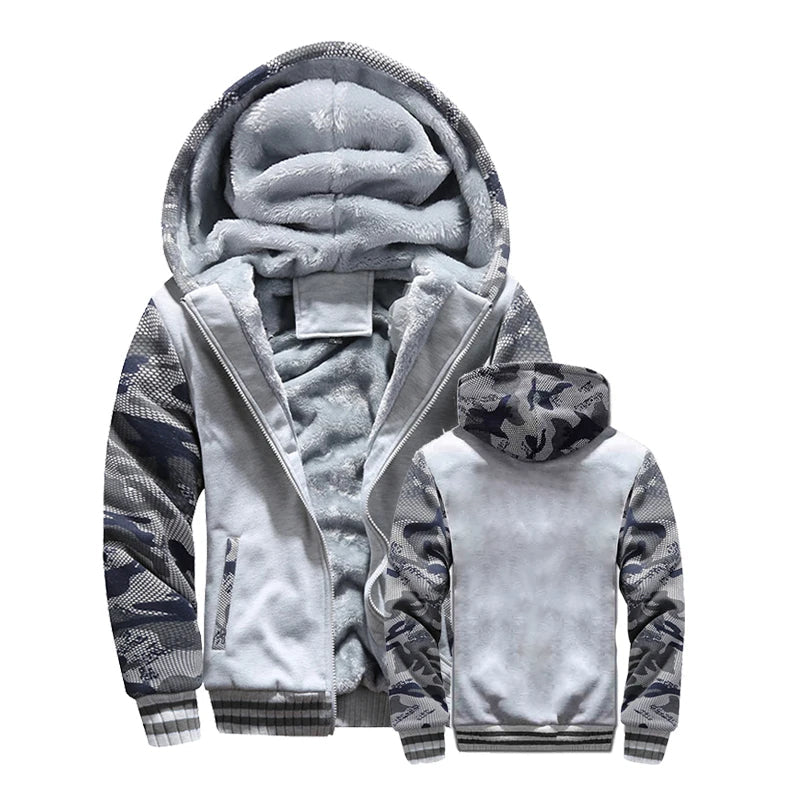 Hugo - Heren jas fleece capuchon