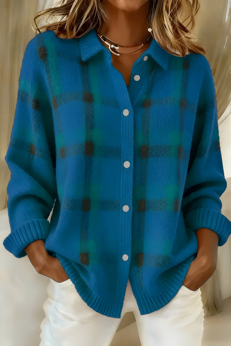 Diane - Elegant Vintage Geruit Vest