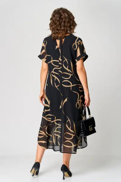 Chiffon Midi Jurk Dames Elegant - Chiara