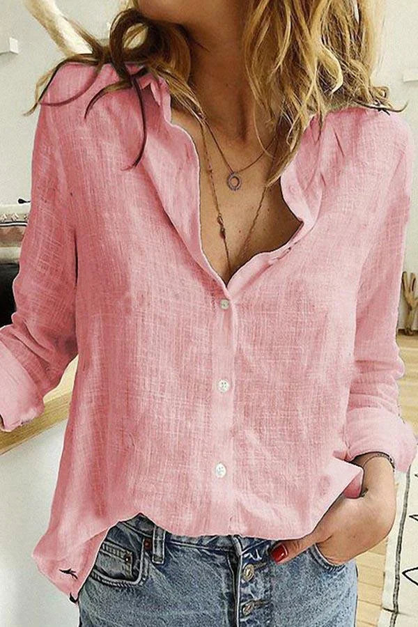 Anouk - Luchtige Linnen Dames Blouse