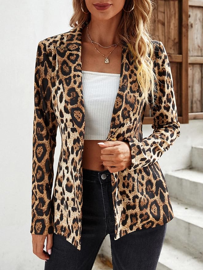 Luipaardblazer voor een Stoere en Trendy Stijl