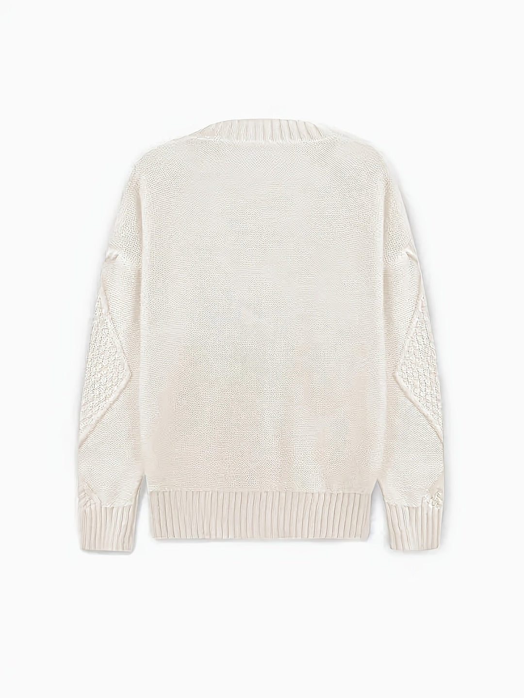 Sandra - Klassiek Kabelgebreid V-Hals Vest
