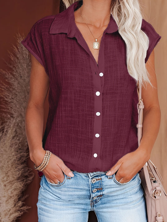 Odelia - Luchtige Zomerblouse met Elegante Afwerking