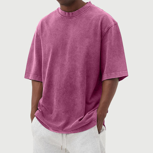 Milo - Oversized Vintage Washed T-Shirt Heren