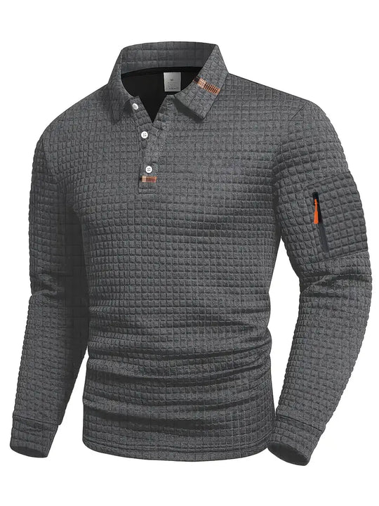 Lorenzo | Klassieke Gebreide Wafel Poloshirt