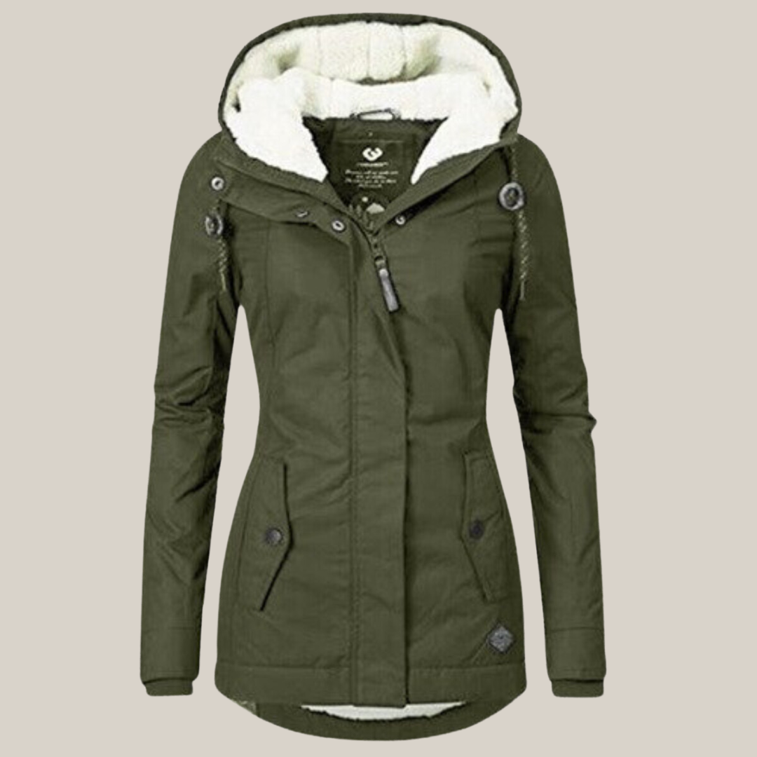 Rebecca - Elegante Warme Gewatteerde Winterjas