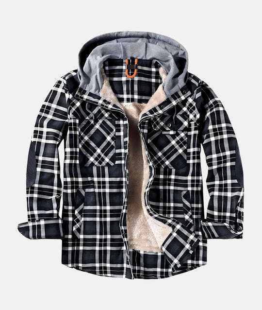 David | Casual Warme Geruite Teddy Jas