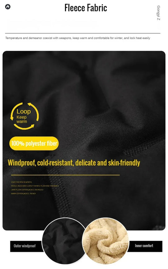 Hugo - Heren jas fleece warm