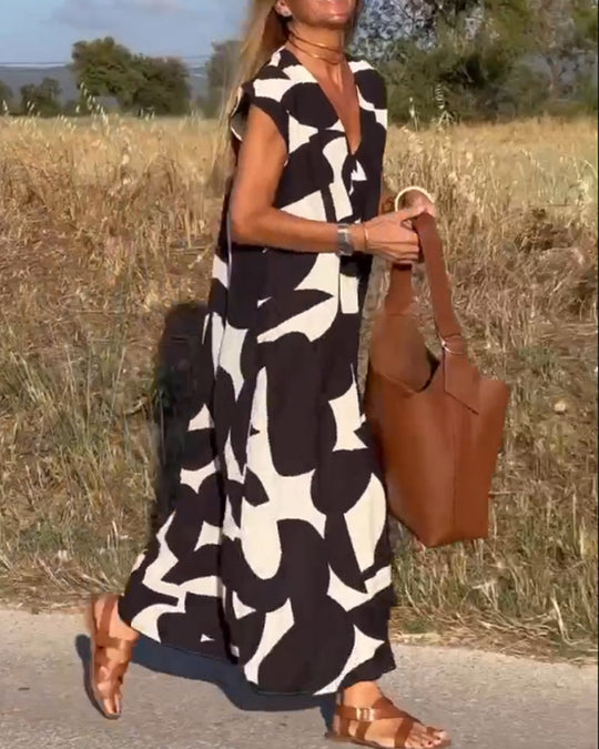 Maxi Jurk Dames Met Print Stijlvol - Mira