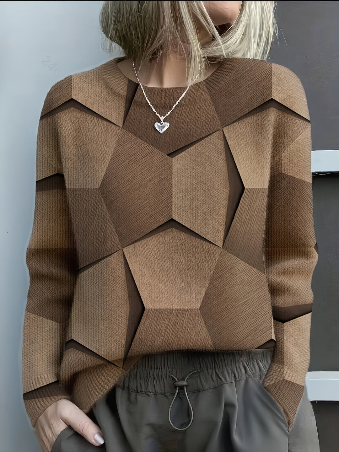 Petra - Stijlvolle Ronde Hals Sweater