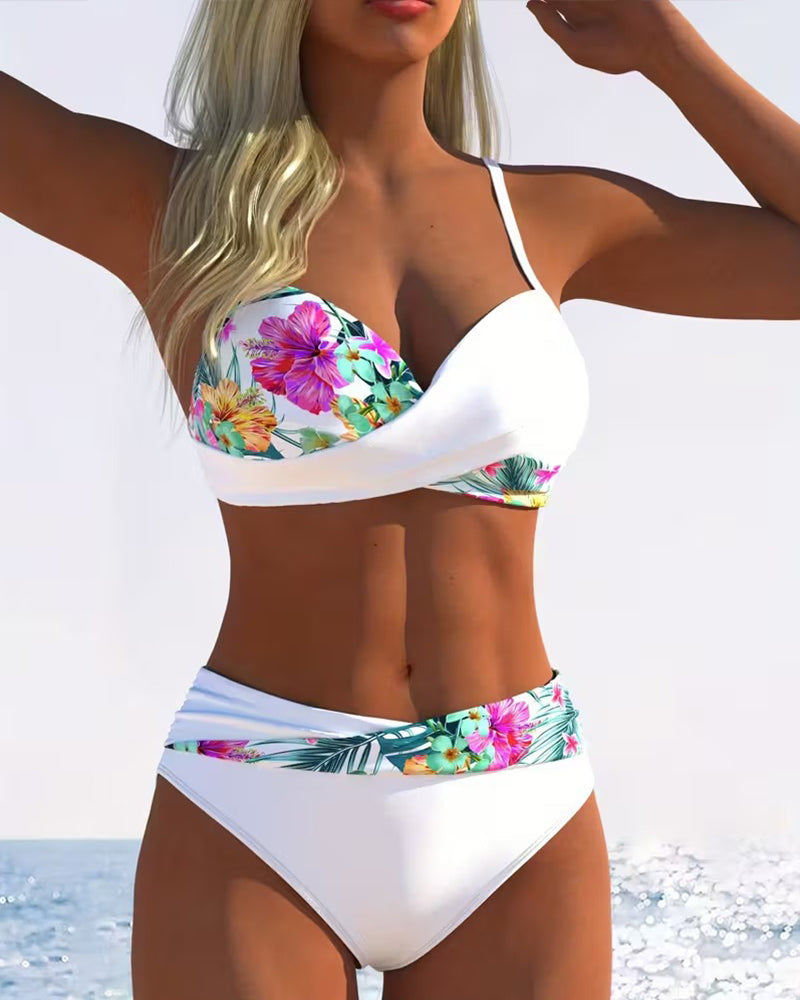 Diana - Push-up Bikini met Bloemenprint