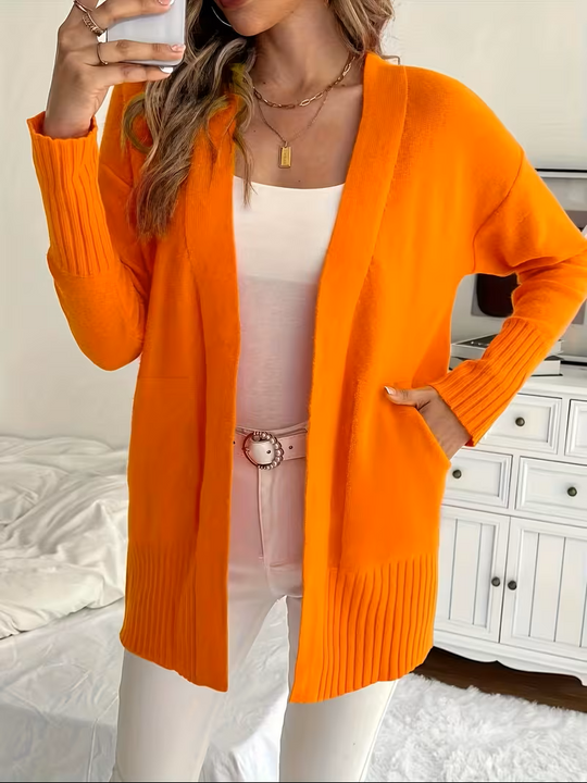 Ellen - Elegant Oversized Ribgebreid Vest