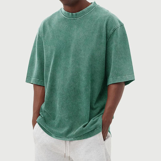Milo - Oversized Vintage Washed T-Shirt Heren